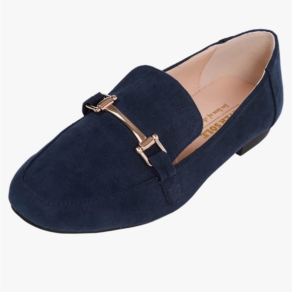 Feversole Shoes - NIB Blue Feversole Slip-On Loafers sz 9